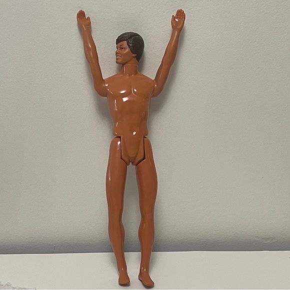 Vintage Ken Doll 1968 Body, 1983 Head Brown Hair Blue Eyes Blue Tuxedo Prom Date - Picture 11 of 14